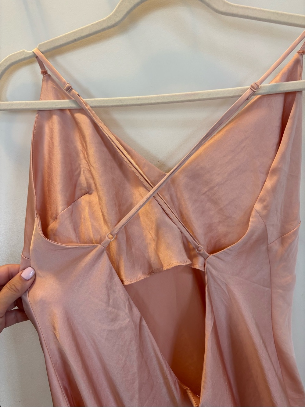 Wilfred Satin Slip Slit Midi Dress - Picture 5 of 13